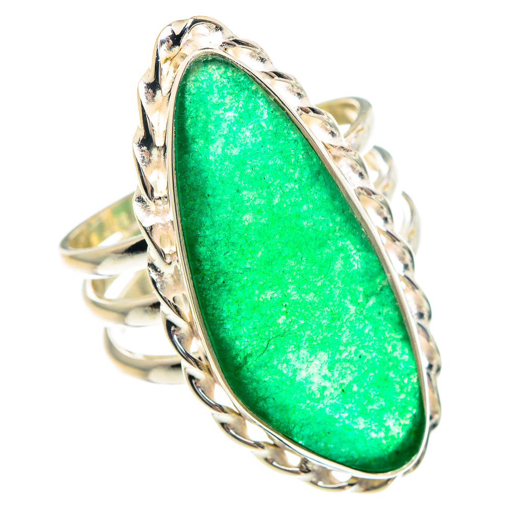 Green Aventurine Rings handcrafted by Ana Silver Co - RING90862
