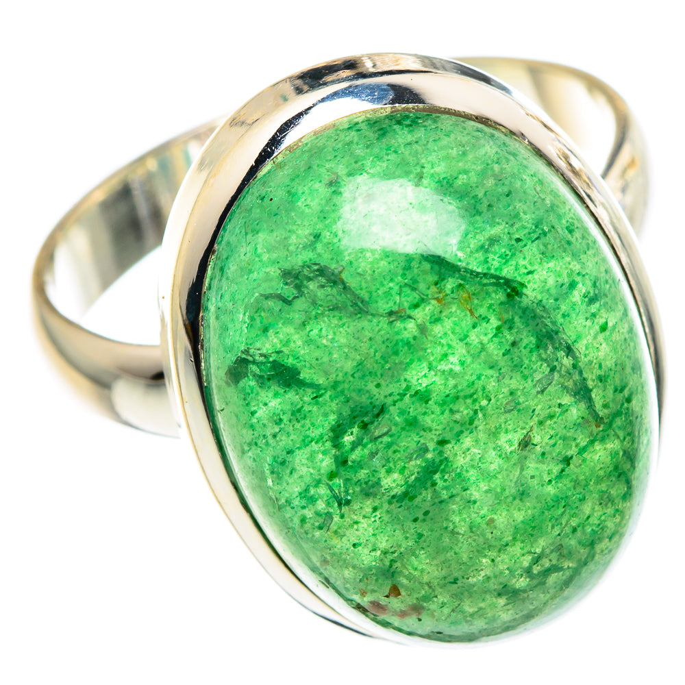Green Aventurine Rings handcrafted by Ana Silver Co - RING90863