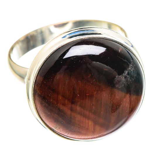 Red Tiger Eye Rings handcrafted by Ana Silver Co - RING90867