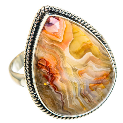 Crazy Lace Agate Rings handcrafted by Ana Silver Co - RING90868