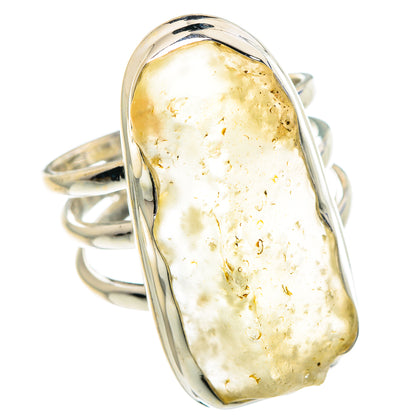 Libyan Desert Glass Rings handcrafted by Ana Silver Co - RING90877