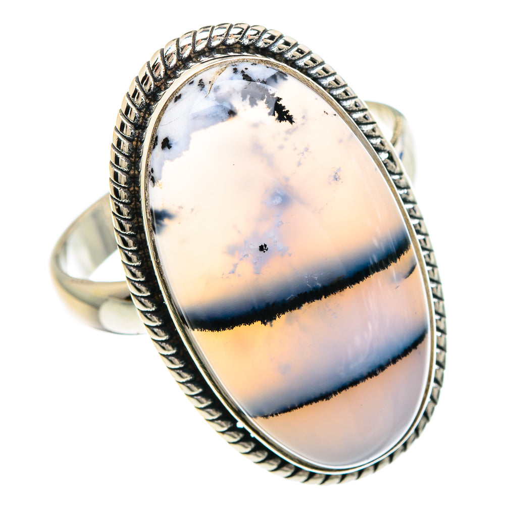 Dendritic Opal Rings handcrafted by Ana Silver Co - RING90891