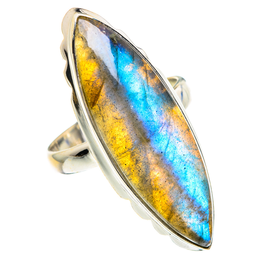 Labradorite Rings handcrafted by Ana Silver Co - RING90904