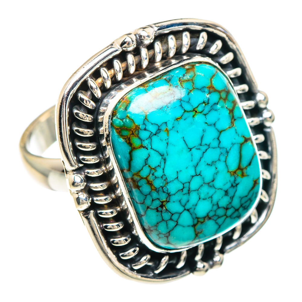 Tibetan Turquoise Rings handcrafted by Ana Silver Co - RING90913