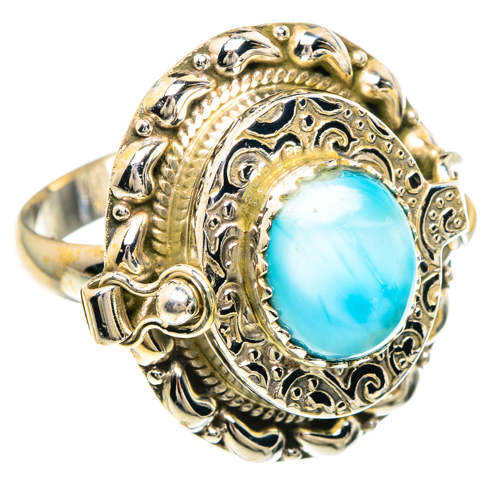 Larimar Rings handcrafted by Ana Silver Co - RING90915
