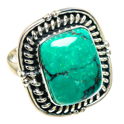 Tibetan Turquoise Rings handcrafted by Ana Silver Co - RING90923