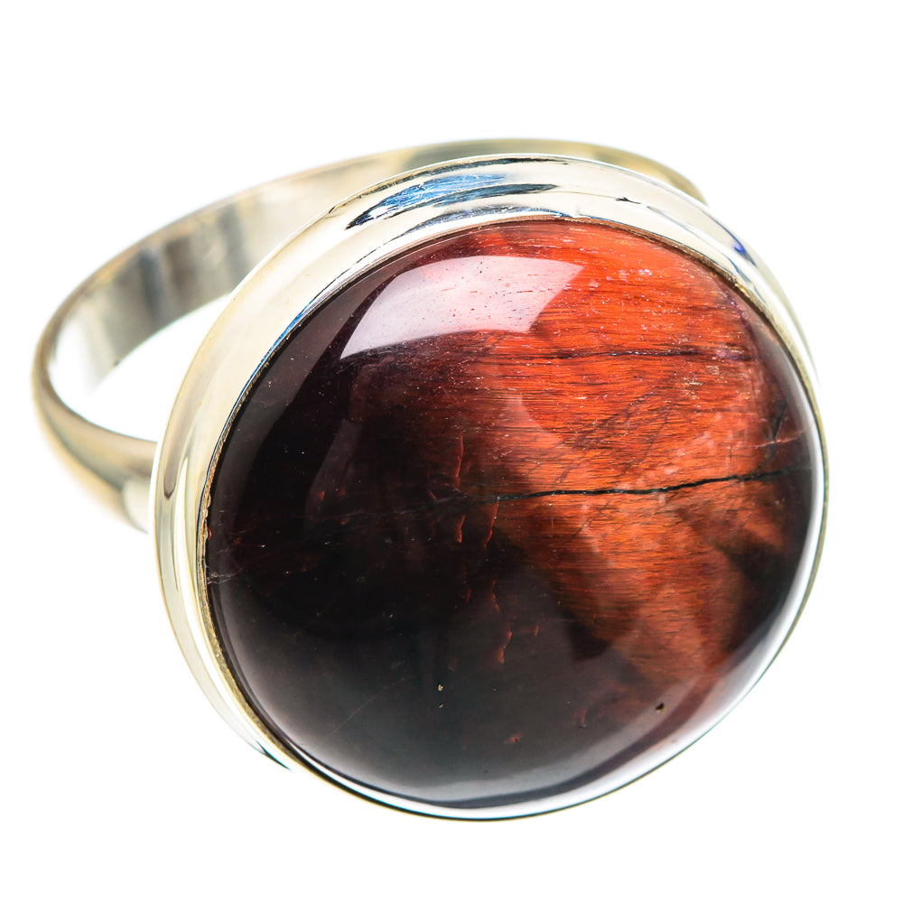 Red Tiger Eye Rings handcrafted by Ana Silver Co - RING90927