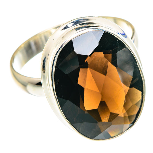 Smoky Quartz Rings handcrafted by Ana Silver Co - RING90930