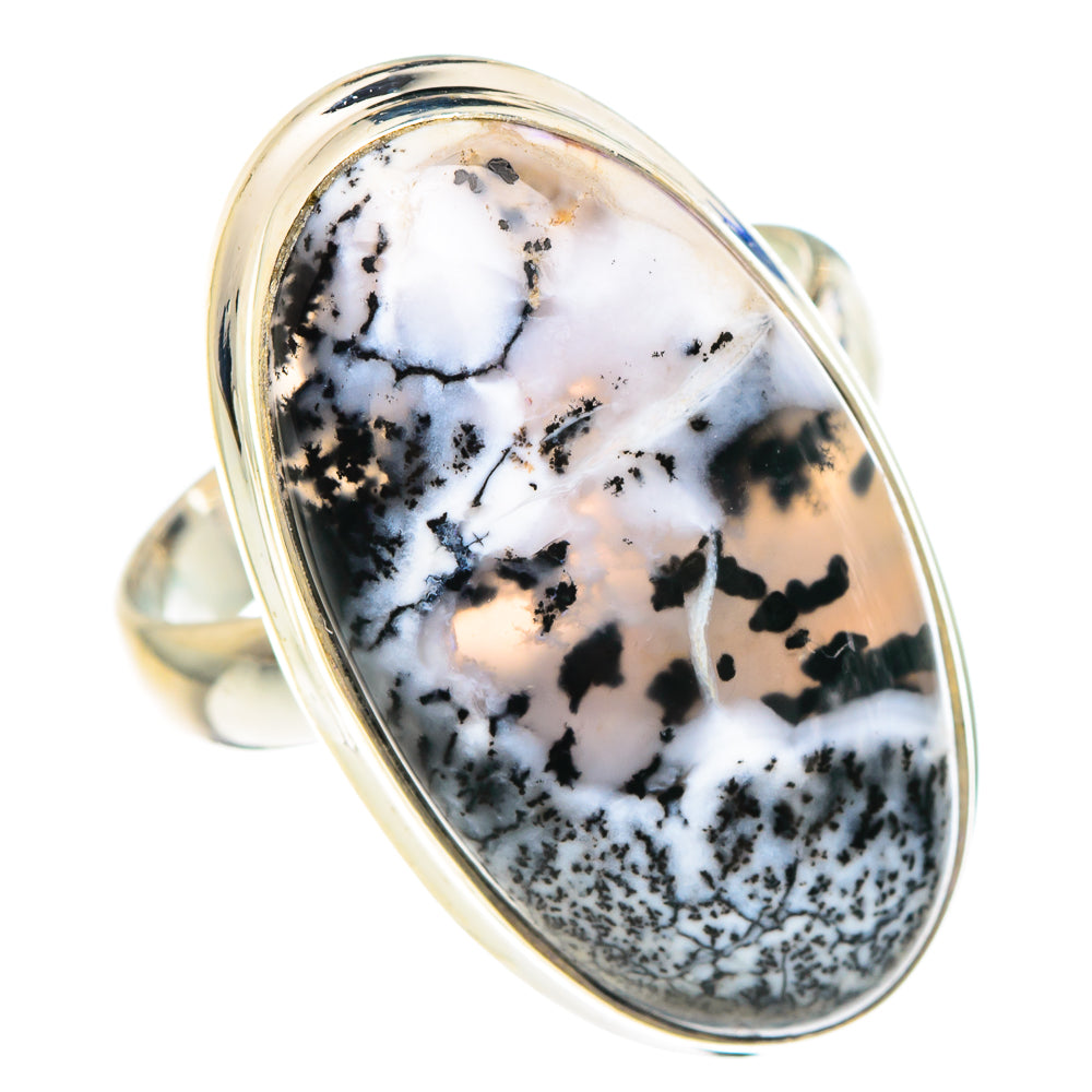 Dendritic Opal Rings handcrafted by Ana Silver Co - RING90948