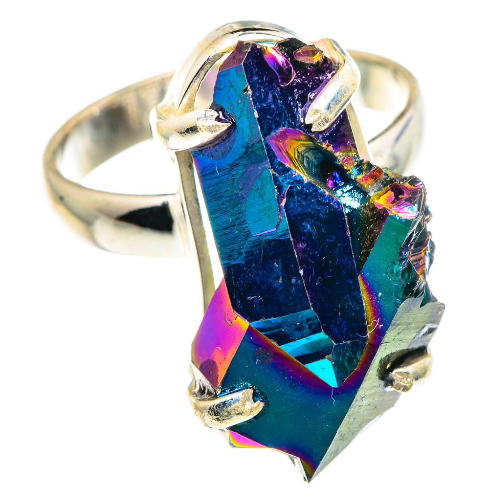 Titanium Sunshine Druzy Rings handcrafted by Ana Silver Co - RING90950