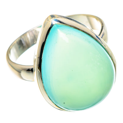 Aqua Chalcedony Rings handcrafted by Ana Silver Co - RING90955