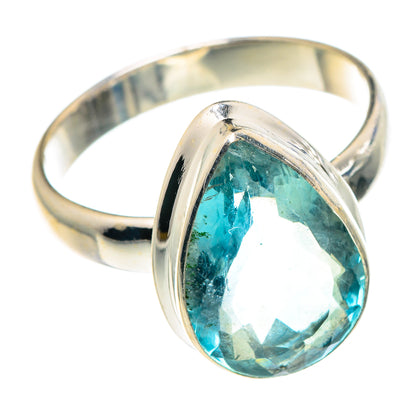 Blue Fluorite Rings handcrafted by Ana Silver Co - RING90956