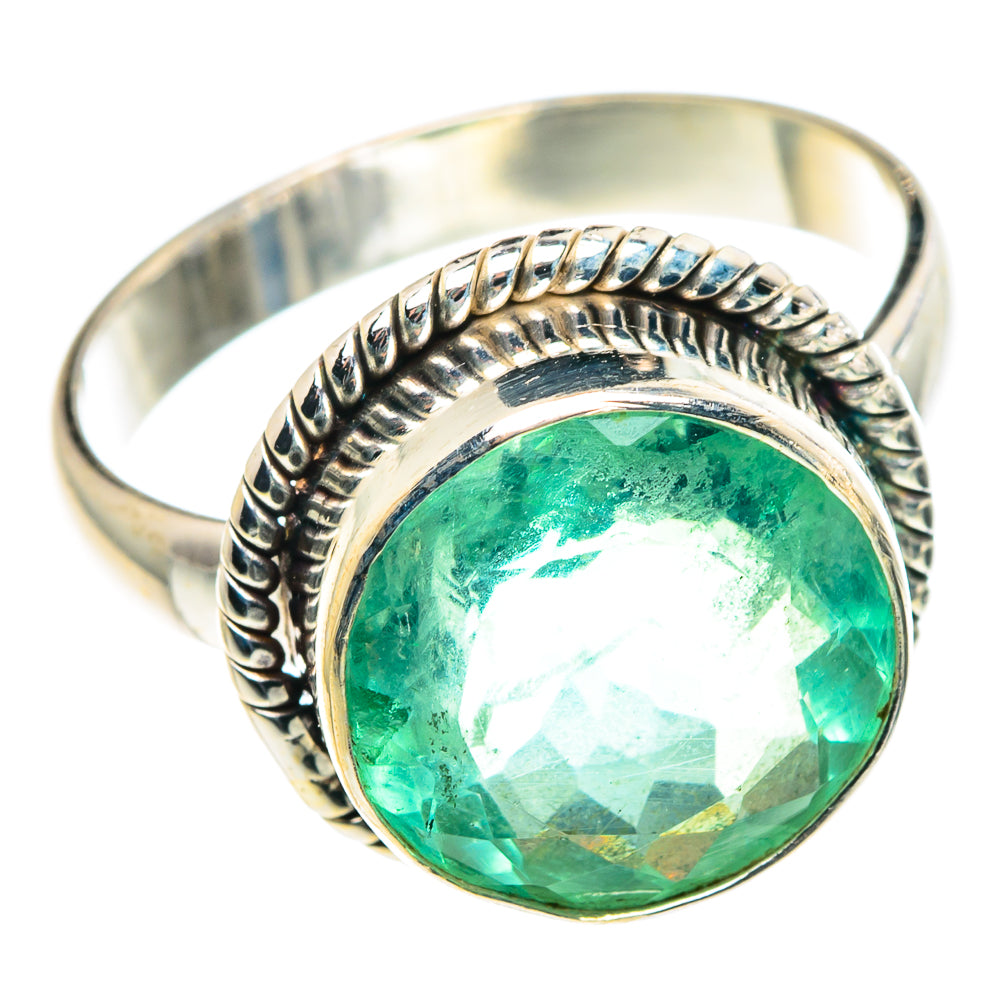Green Fluorite Rings handcrafted by Ana Silver Co - RING90961 - Photo 2