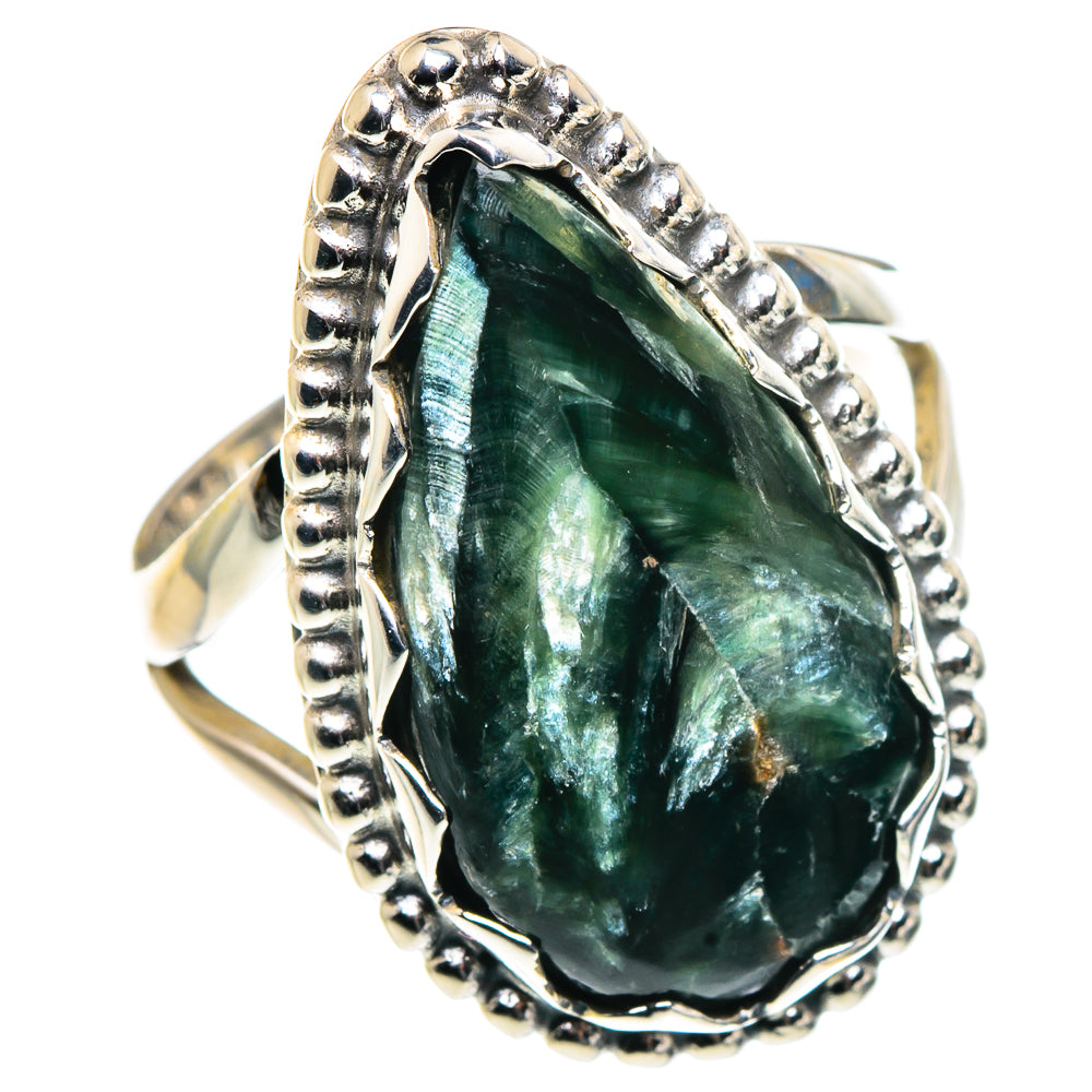 Seraphinite Rings handcrafted by Ana Silver Co - RING90967