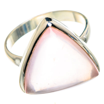 Rose Quartz Rings handcrafted by Ana Silver Co - RING90973