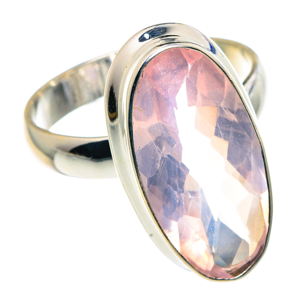 Rose Quartz Rings handcrafted by Ana Silver Co - RING90974