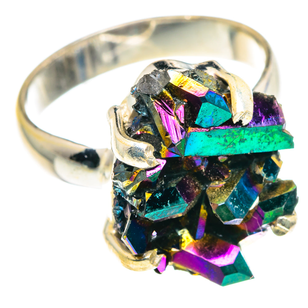 Titanium Sunshine Druzy Rings handcrafted by Ana Silver Co - RING90983