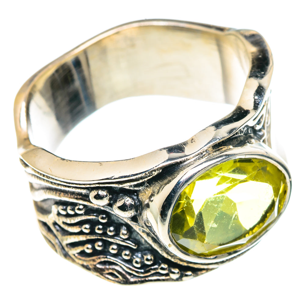 Lemon Quartz Rings handcrafted by Ana Silver Co - RING90986