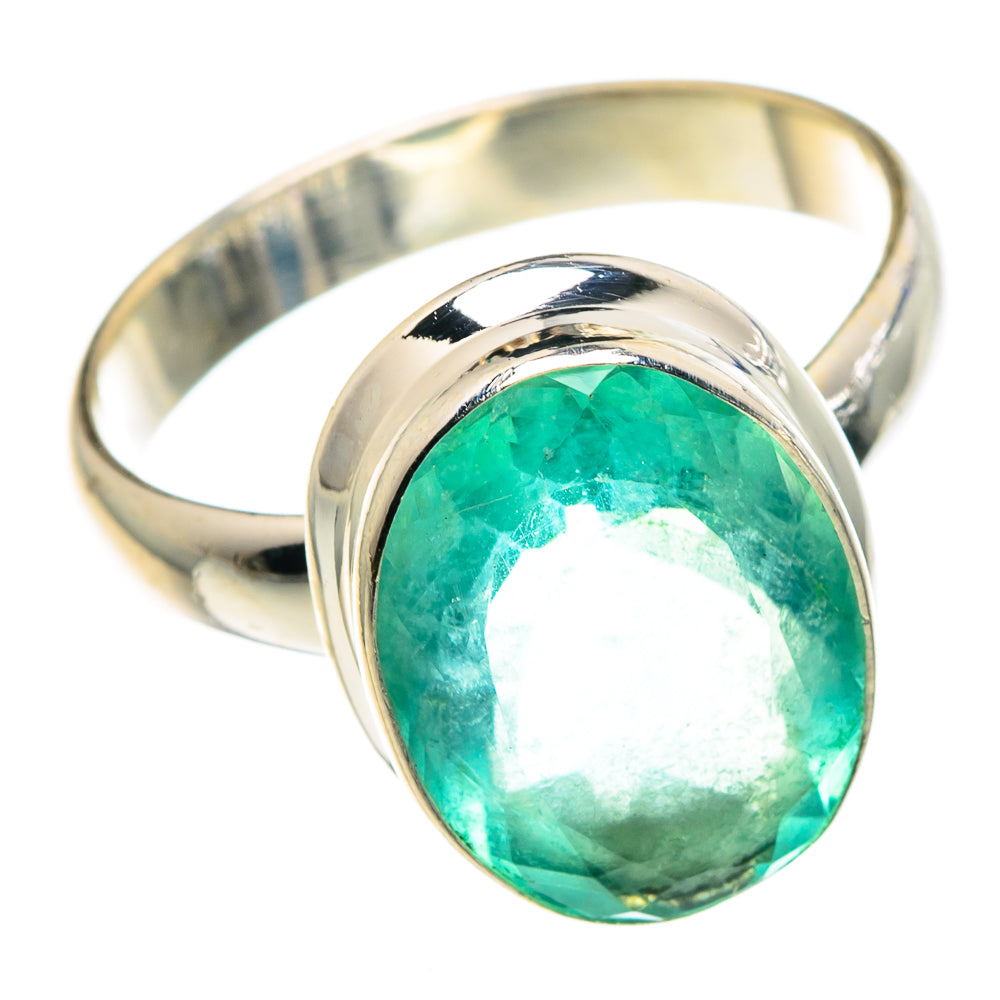 Green Fluorite Rings handcrafted by Ana Silver Co - RING90994
