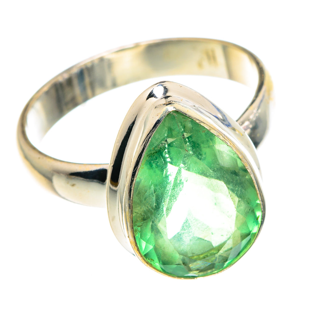 Green Fluorite Rings handcrafted by Ana Silver Co - RING90998