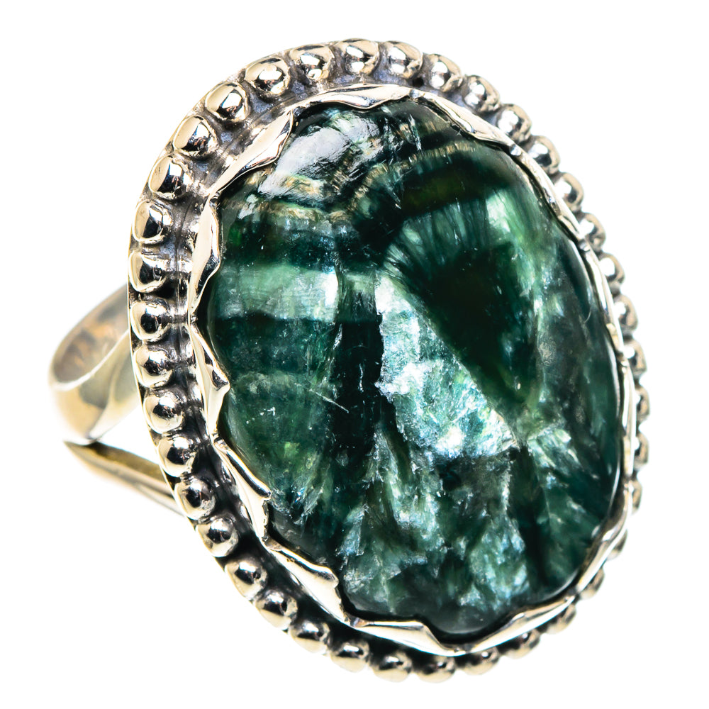 Seraphinite Rings handcrafted by Ana Silver Co - RING91000