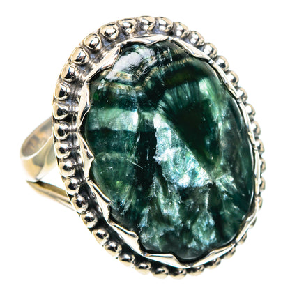 Seraphinite Rings handcrafted by Ana Silver Co - RING91000