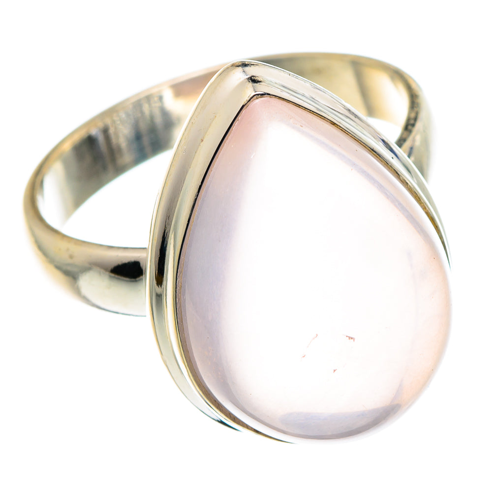 Rose Quartz Rings handcrafted by Ana Silver Co - RING91009