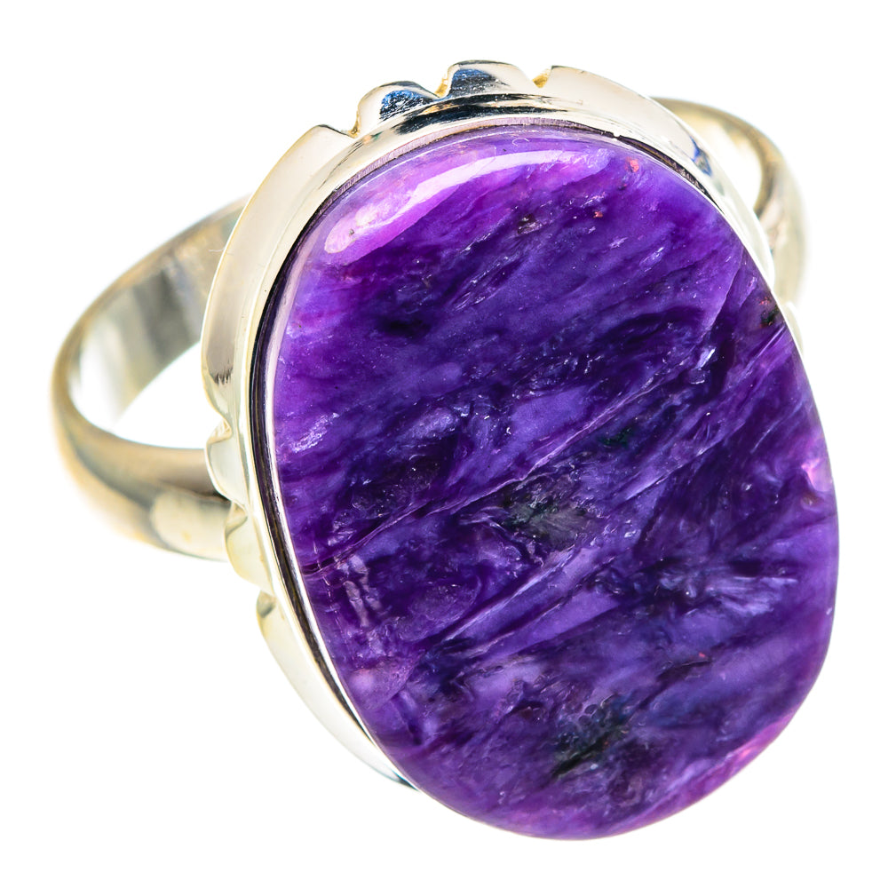 Charoite Rings handcrafted by Ana Silver Co - RING91013 - Photo 2