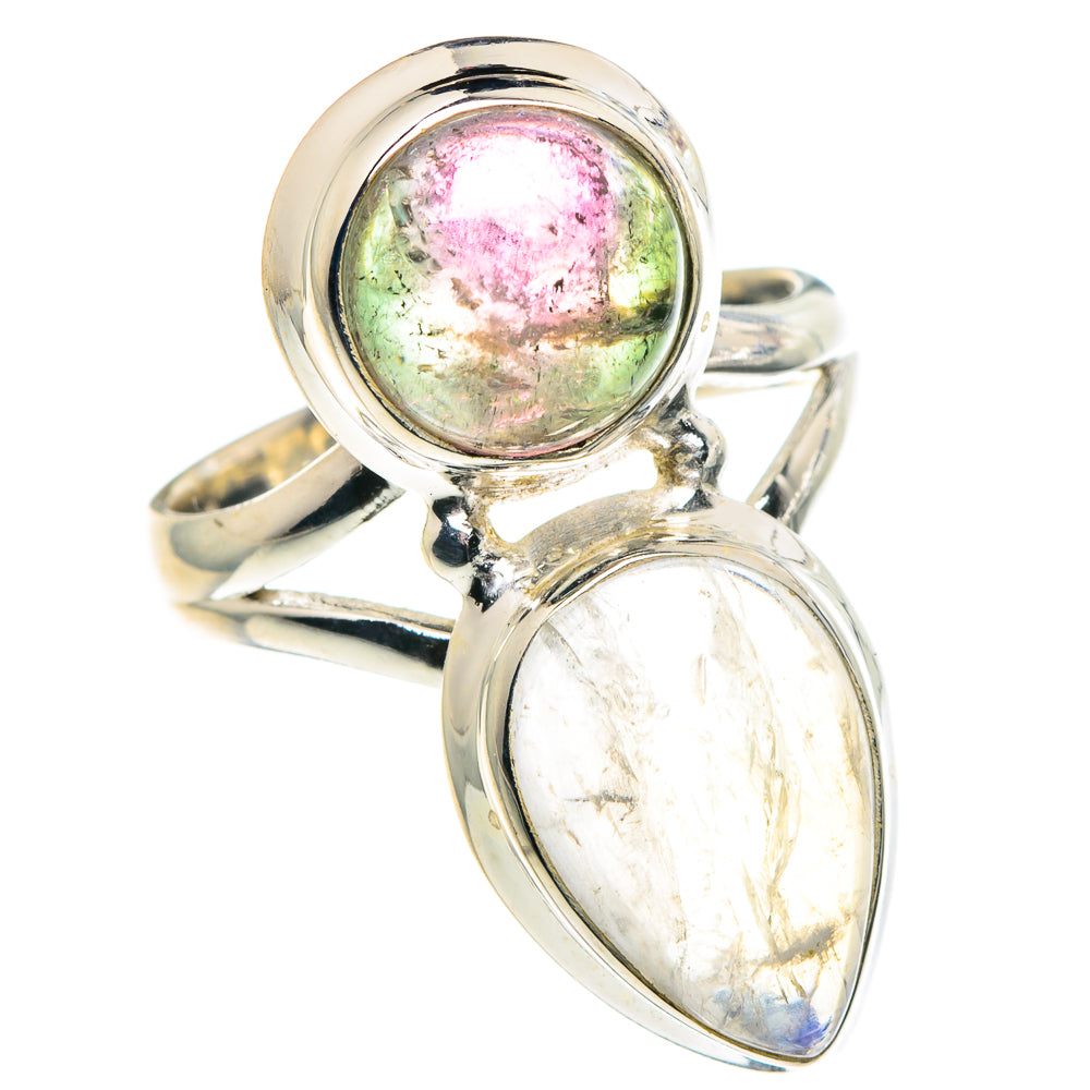 Rainbow Moonstone Rings handcrafted by Ana Silver Co - RING91020