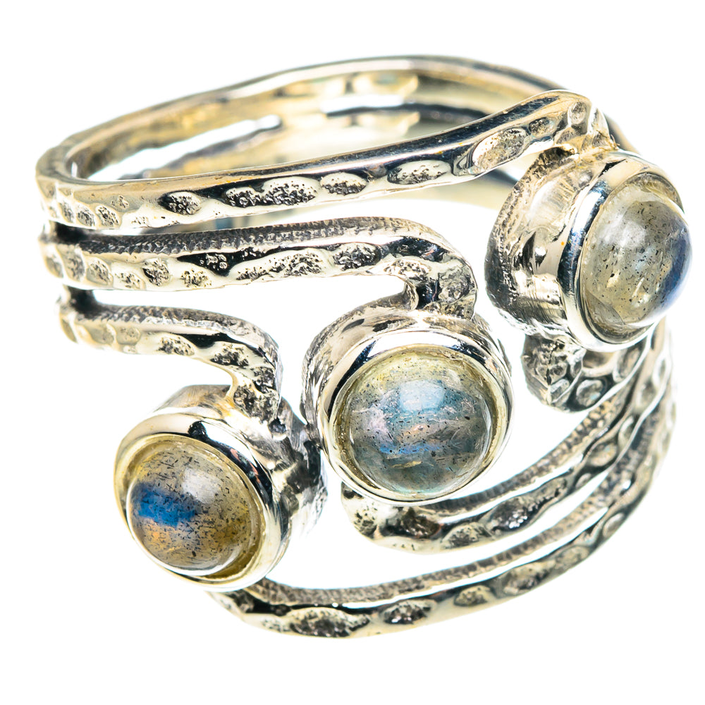 Labradorite Rings handcrafted by Ana Silver Co - RING91028