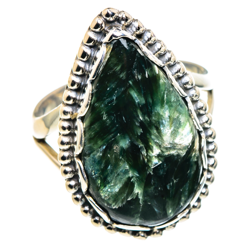 Seraphinite Rings handcrafted by Ana Silver Co - RING91037