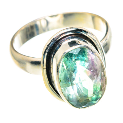 Green Fluorite Rings handcrafted by Ana Silver Co - RING91039
