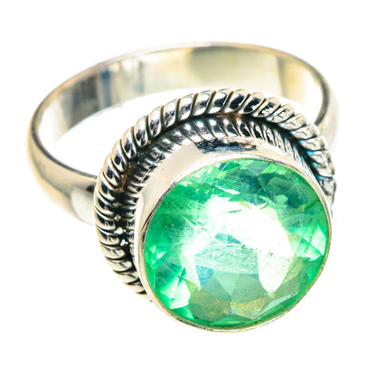 Green Fluorite Rings handcrafted by Ana Silver Co - RING91041