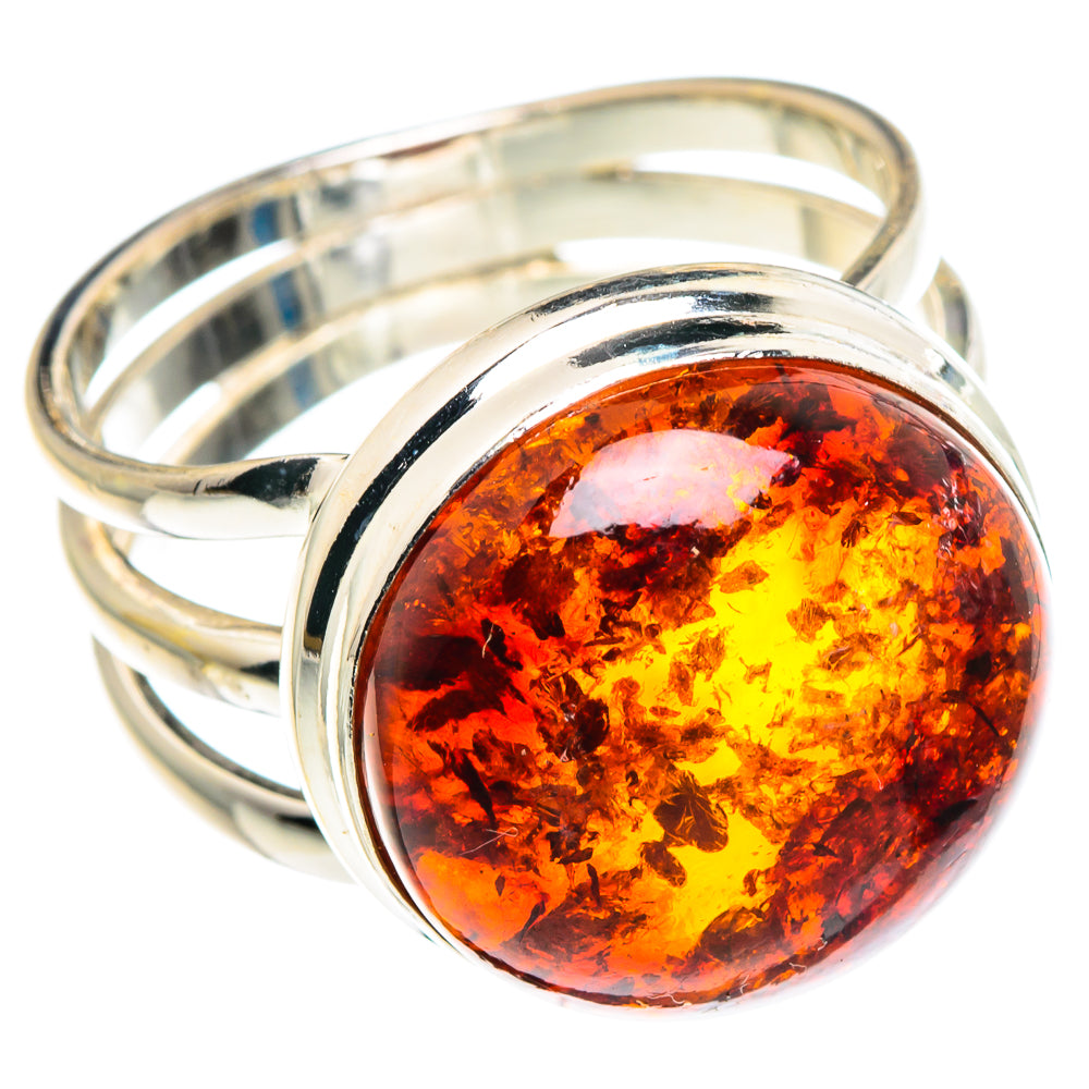 Baltic Amber Rings handcrafted by Ana Silver Co - RING91044