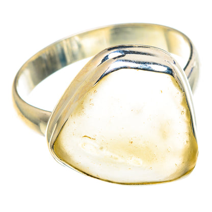 Libyan Desert Glass Rings handcrafted by Ana Silver Co - RING91048 - Photo 2