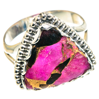 Purple Copper Composite Turquoise Rings handcrafted by Ana Silver Co - RING91049
