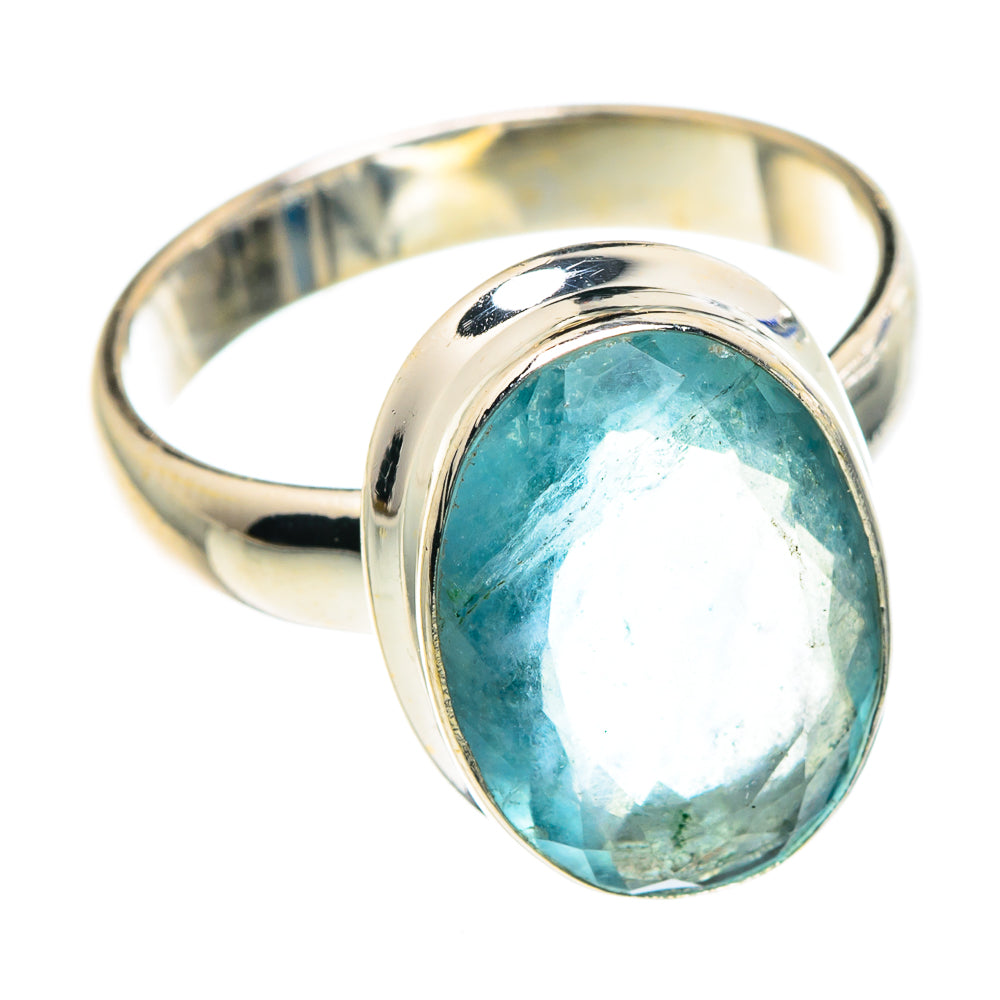 Blue Fluorite Rings handcrafted by Ana Silver Co - RING91062
