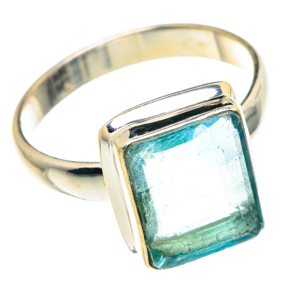 Blue Fluorite Rings handcrafted by Ana Silver Co - RING91064