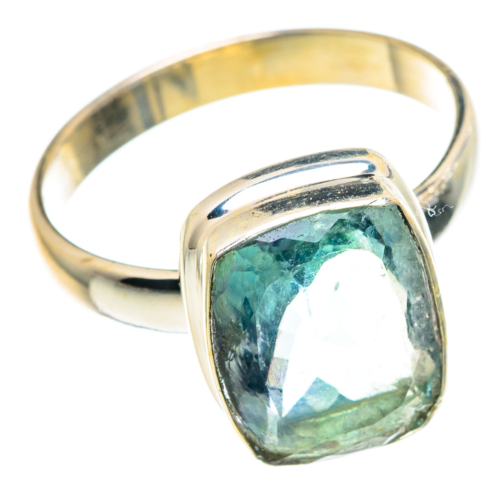 Blue Fluorite Rings handcrafted by Ana Silver Co - RING91070