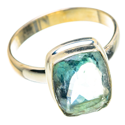 Blue Fluorite Rings handcrafted by Ana Silver Co - RING91070