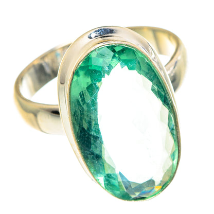 Green Fluorite Rings handcrafted by Ana Silver Co - RING91073