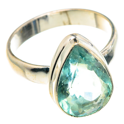 Blue Fluorite Rings handcrafted by Ana Silver Co - RING91075 - Photo 2
