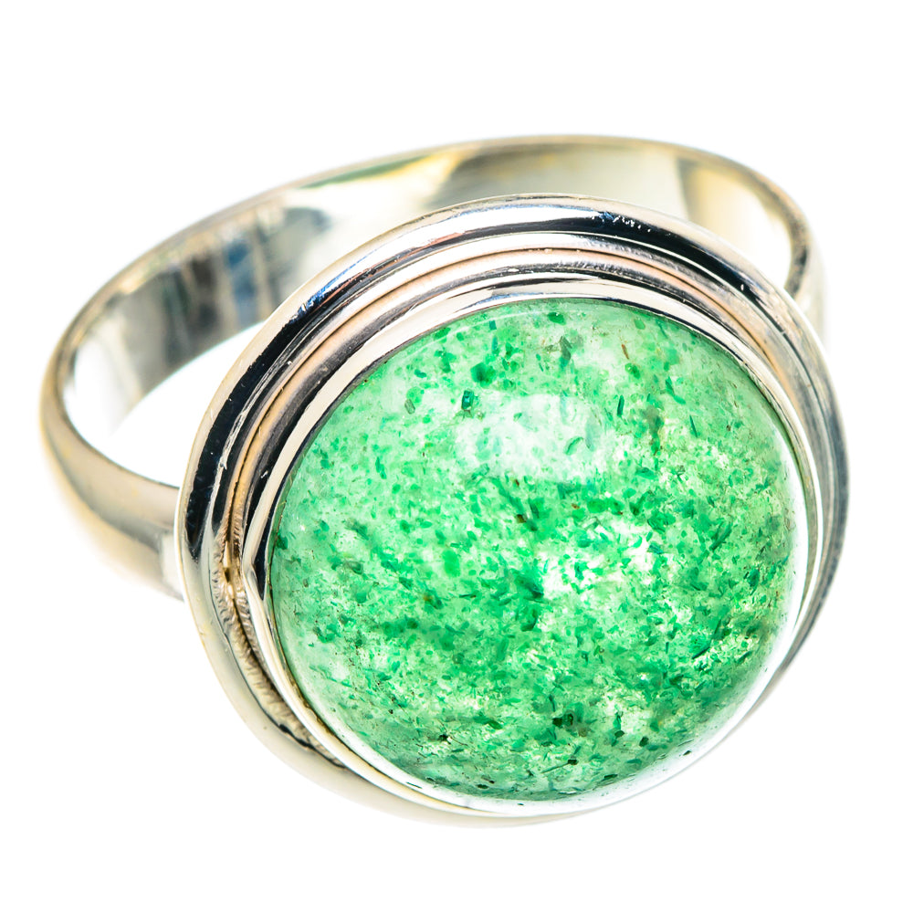 Green Aventurine Rings handcrafted by Ana Silver Co - RING91077