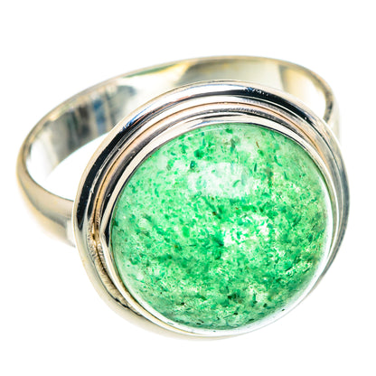 Green Aventurine Rings handcrafted by Ana Silver Co - RING91077