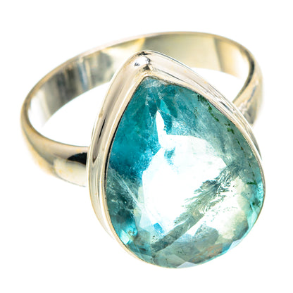 Blue Fluorite Rings handcrafted by Ana Silver Co - RING91100 - Photo 2