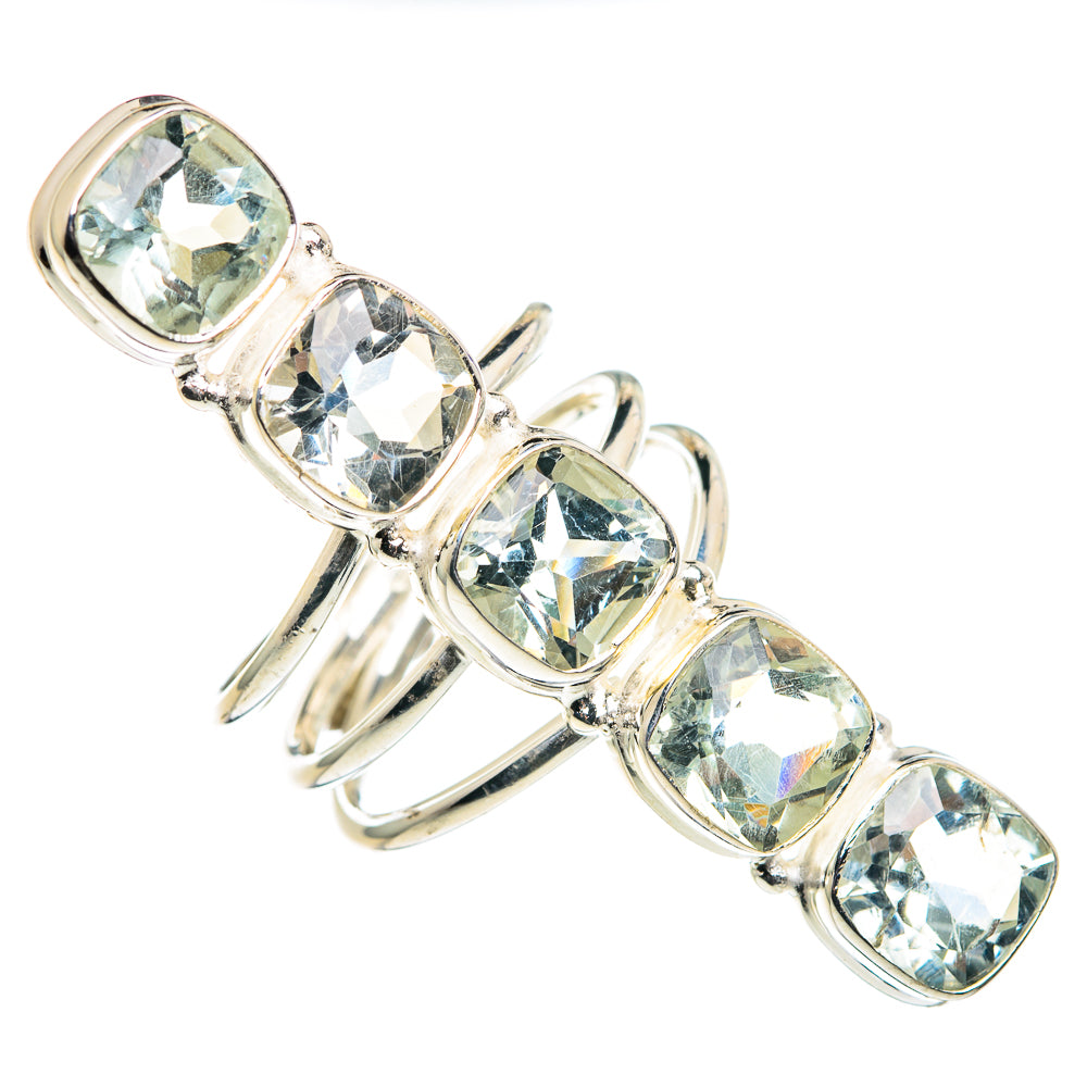 White Quartz Rings handcrafted by Ana Silver Co - RING91104