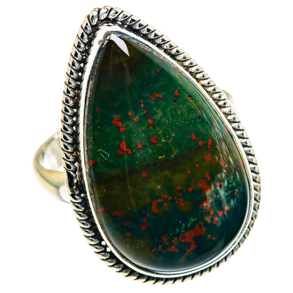 Bloodstone Rings handcrafted by Ana Silver Co - RING91105