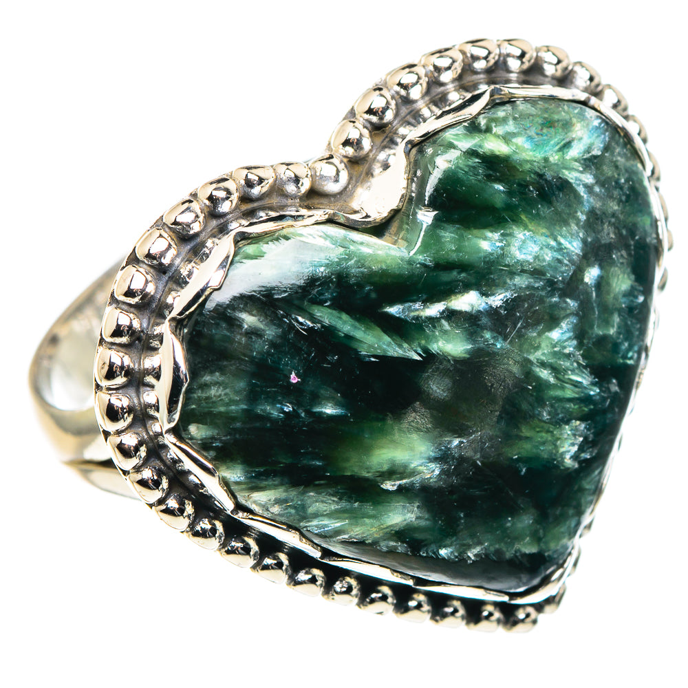 Seraphinite Rings handcrafted by Ana Silver Co - RING91106