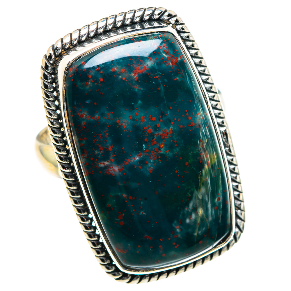 Bloodstone Rings handcrafted by Ana Silver Co - RING91108