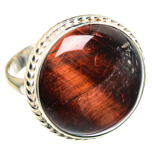 Red Tiger Eye Rings handcrafted by Ana Silver Co - RING91117